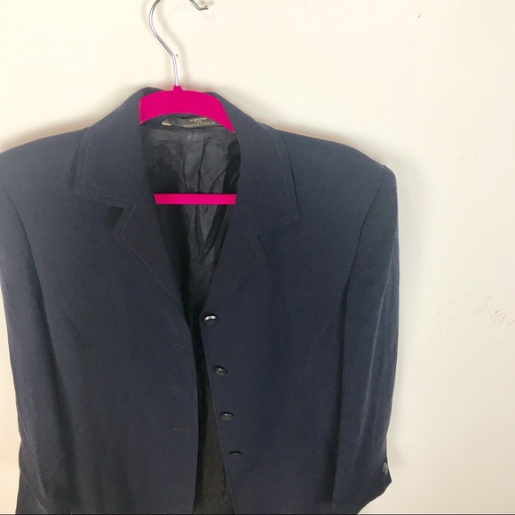 Marks & Spencer | Navy Blue Long Blazer 💎 - Picture 7 of 10